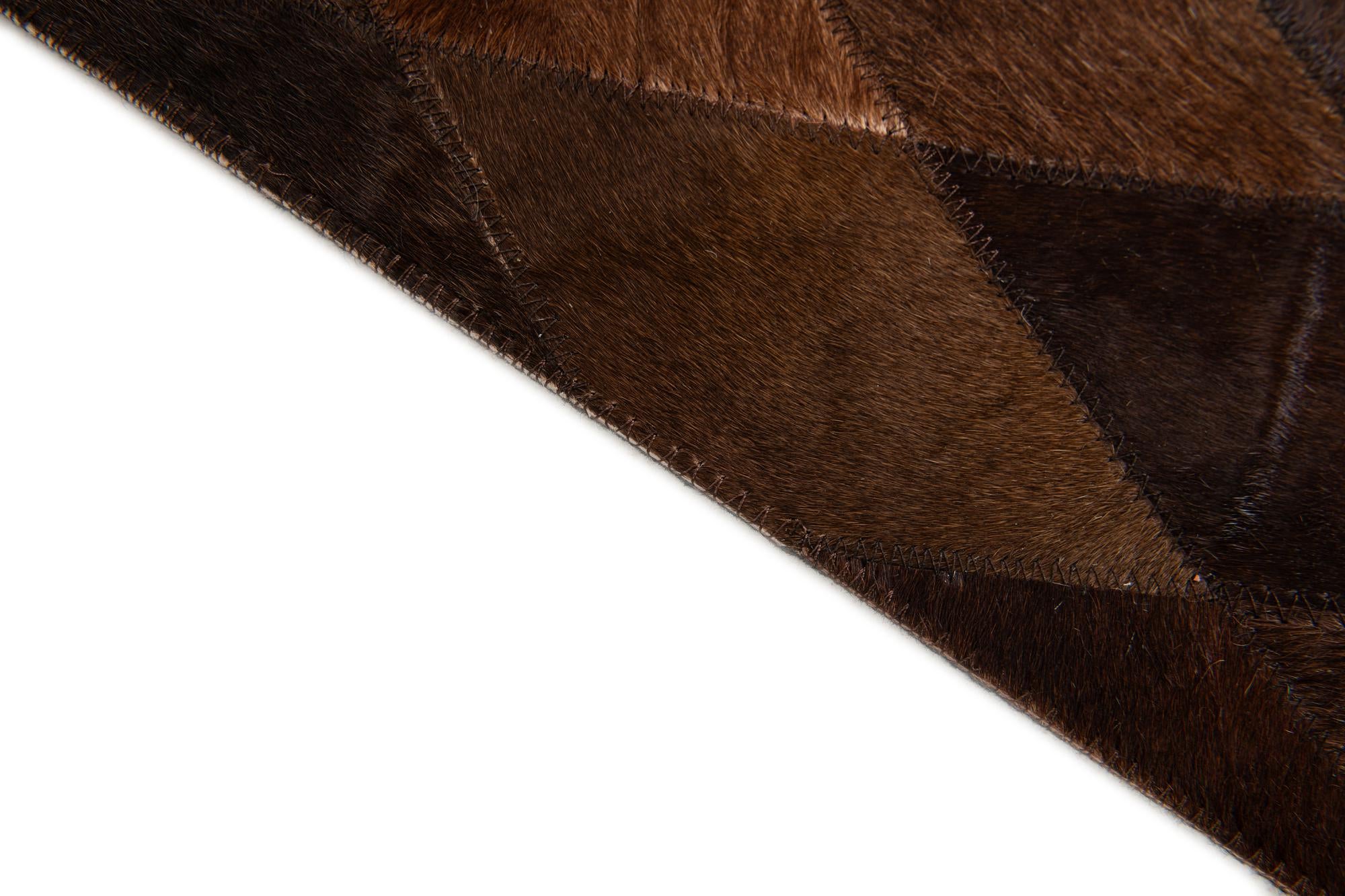 5' 7 x 7' 11 Cowhide Stocks Rug