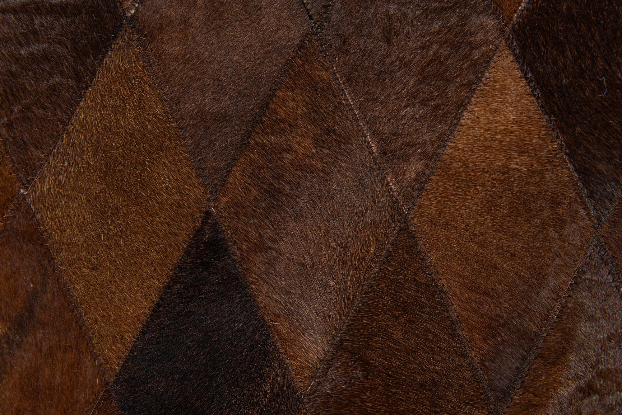 5' 7 x 7' 11 Cowhide Stocks Rug