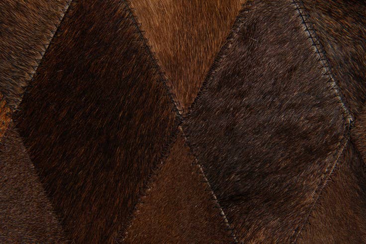 Detail image of 5' 7 x 7' 11 Cowhide Stocks Rug
