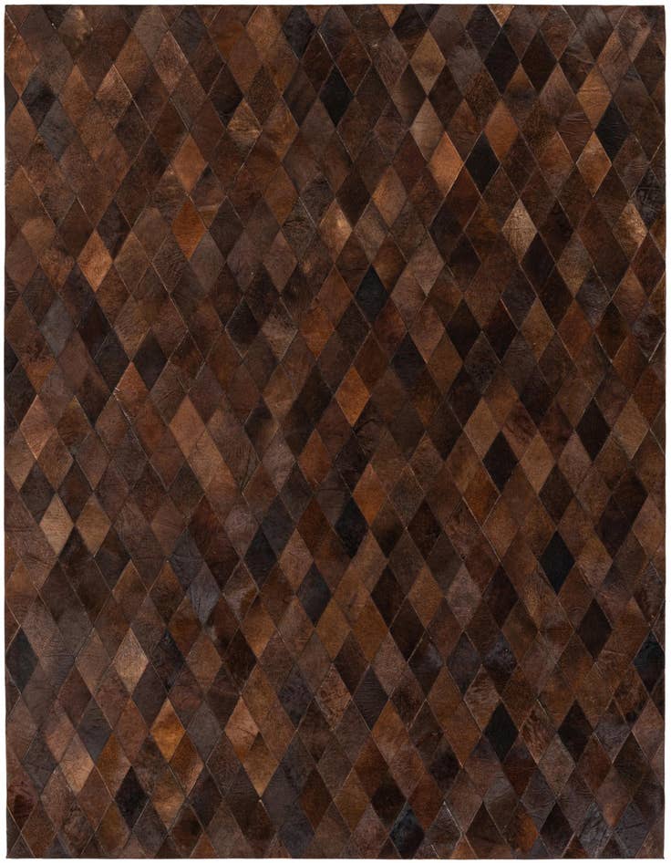 Detail image of 5' 7 x 7' 11 Cowhide Stocks Rug