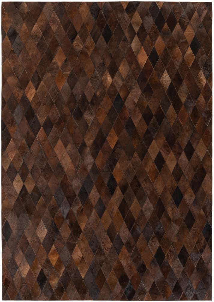 5' 7 x 7' 11 Cowhide Stocks Rug