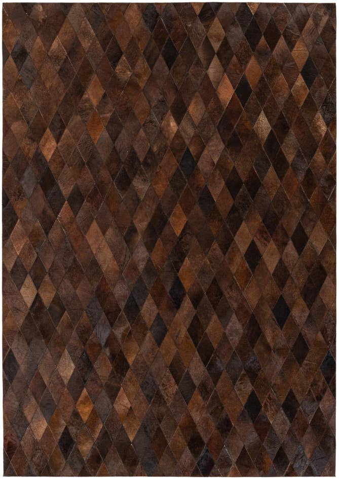 Detail image of 5' 7 x 7' 11 Cowhide Stocks Rug