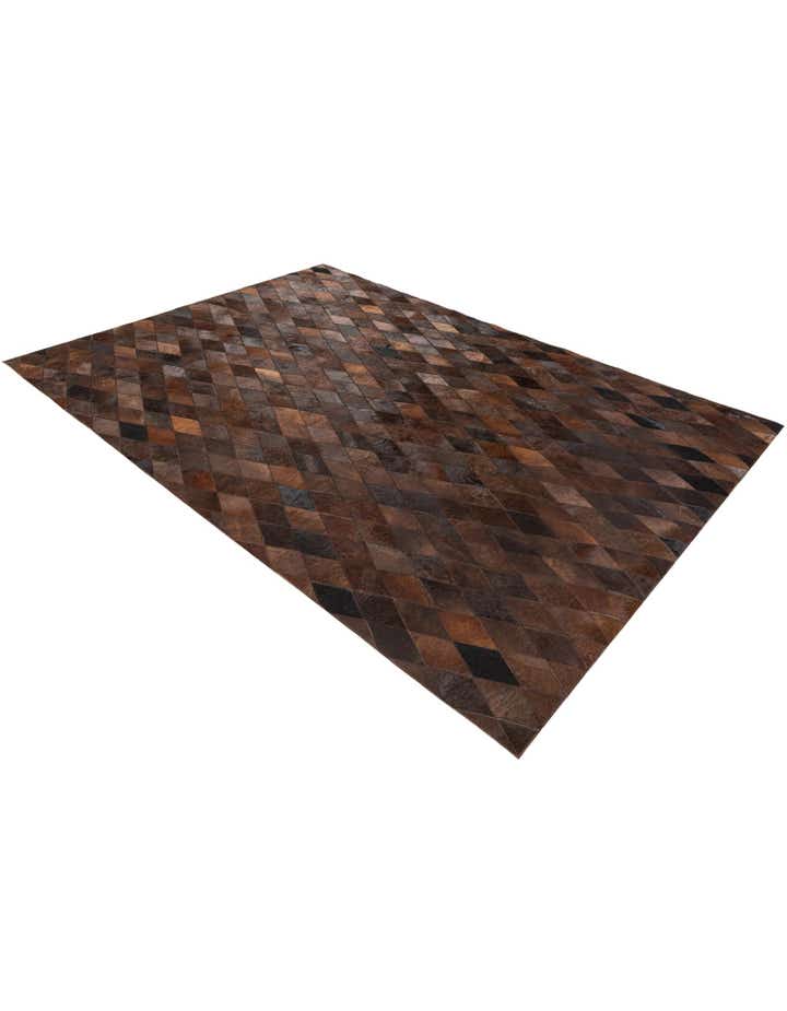 5' 7 x 7' 11 Cowhide Stocks Rug