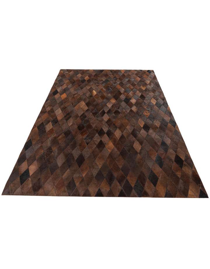 5' 7 x 7' 11 Cowhide Stocks Rug