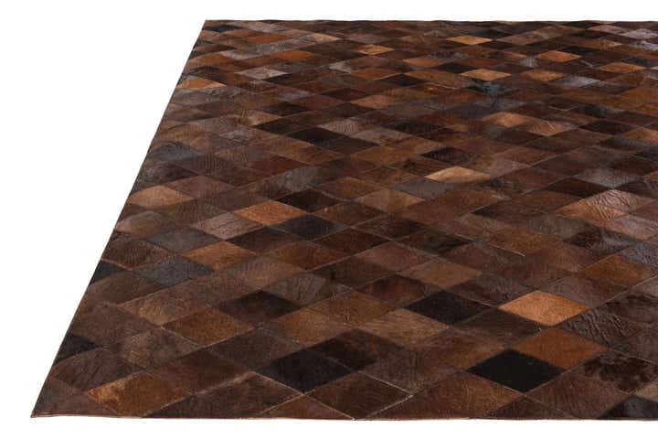 5' 7 x 7' 11 Cowhide Stocks Rug