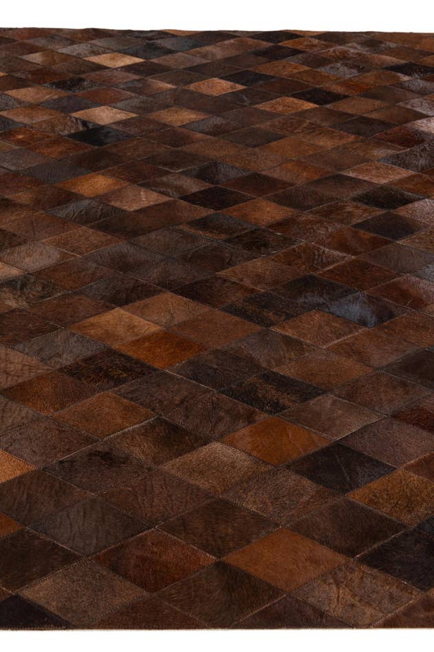 Detail image of 5' 7 x 7' 11 Cowhide Stocks Rug