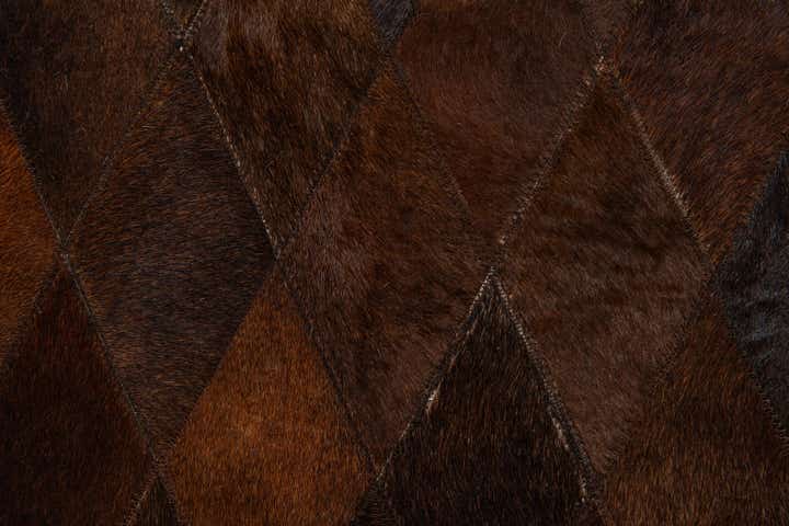 5' 7 x 7' 11 Cowhide Stocks Rug