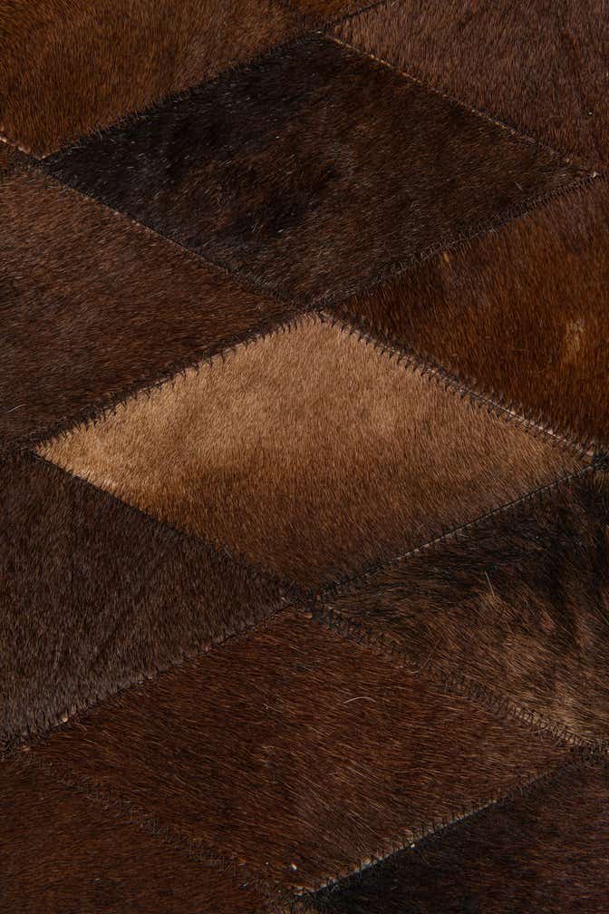 5' 7 x 7' 11 Cowhide Stocks Rug