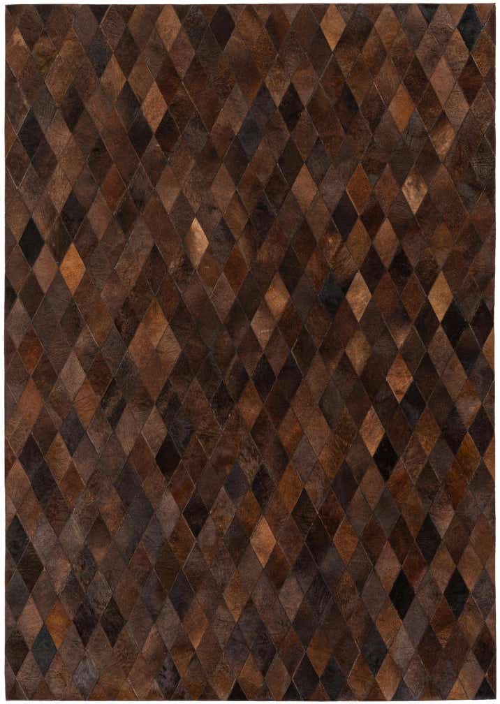 5' 7 x 7' 11 Cowhide Stocks Rug