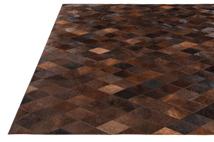 Detail image of 5' 7 x 7' 11 Cowhide Stocks Rug
