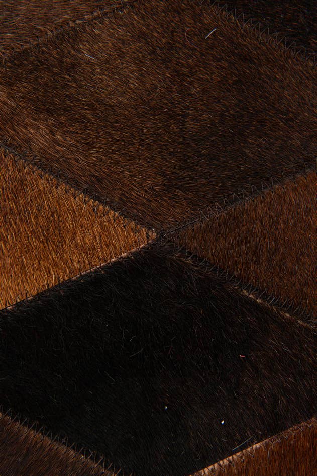 Detail image of 5' 7 x 7' 11 Cowhide Stocks Rug