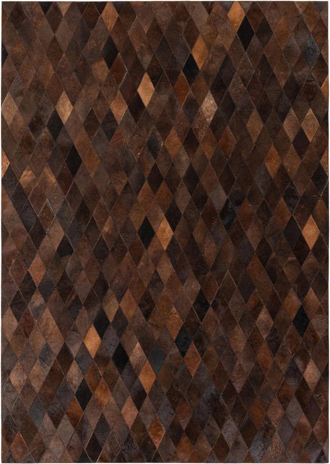 Detail image of 5' 7 x 7' 11 Cowhide Stocks Rug