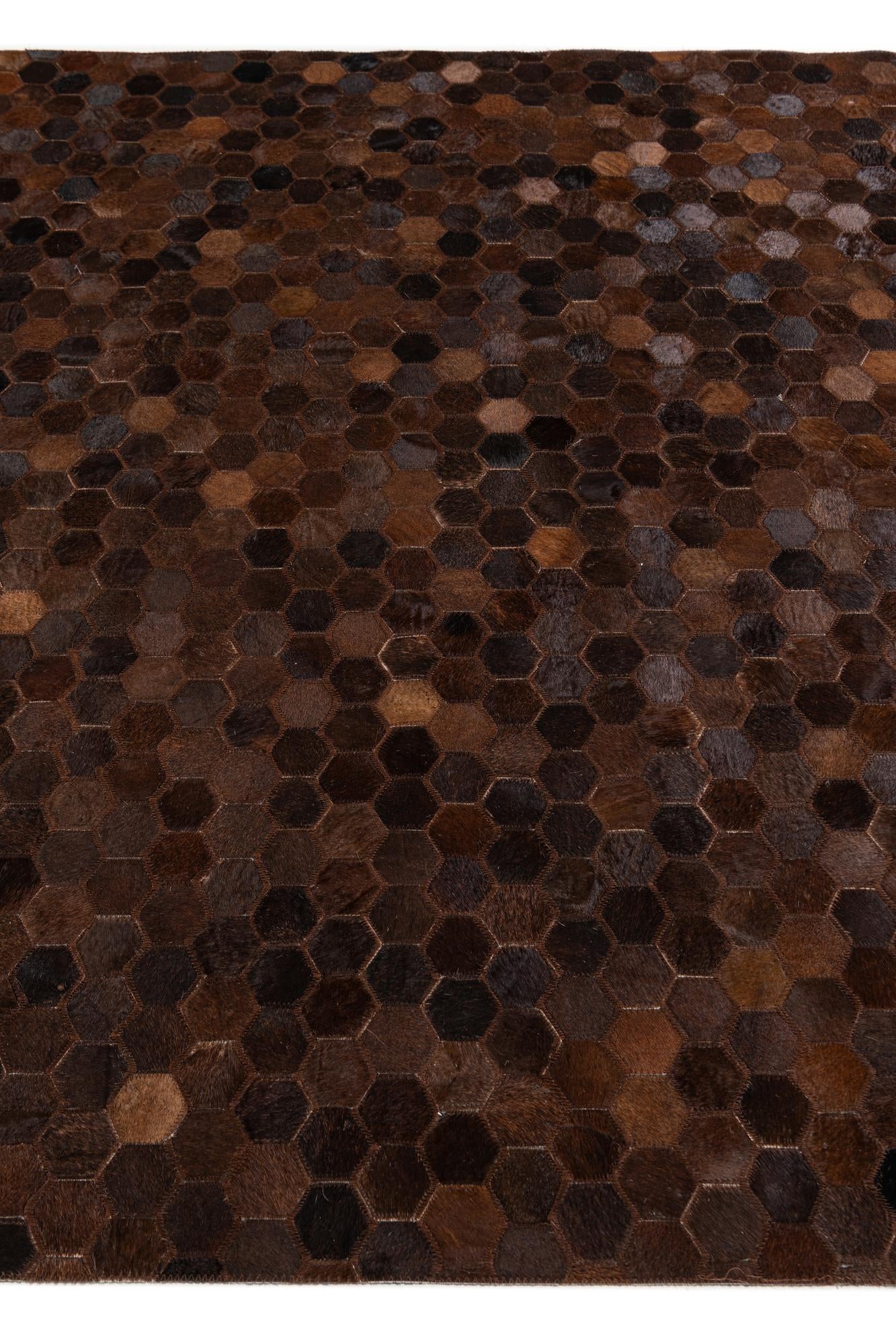 5' 1 x 7' 11 Cowhide Stocks Rug