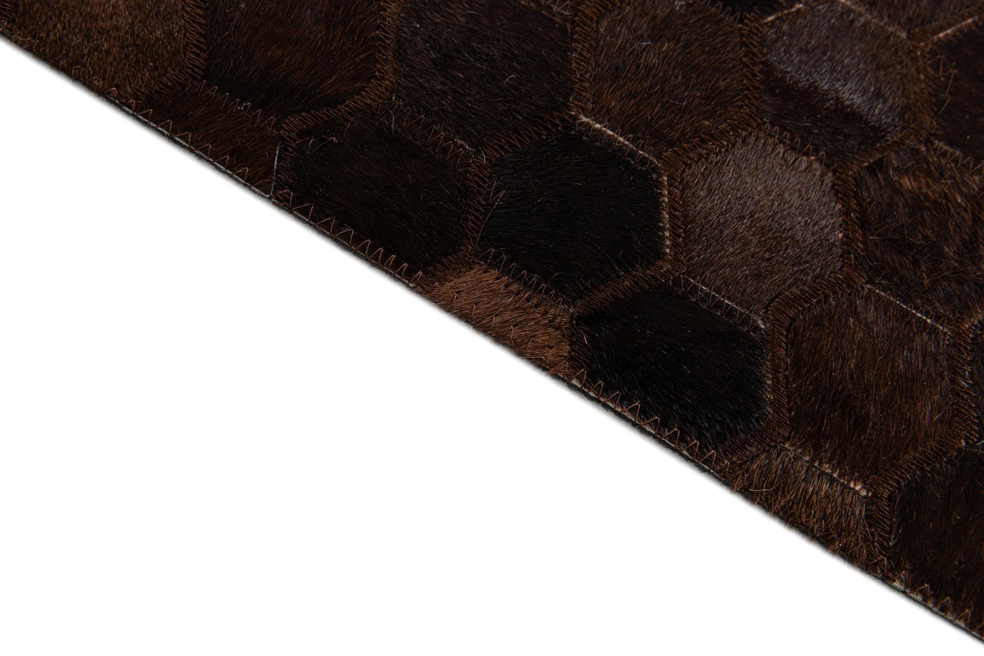 5' 1 x 7' 11 Cowhide Stocks Rug