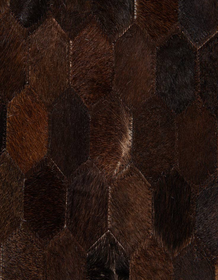 Detail image of 5' 1 x 7' 11 Cowhide Stocks Rug