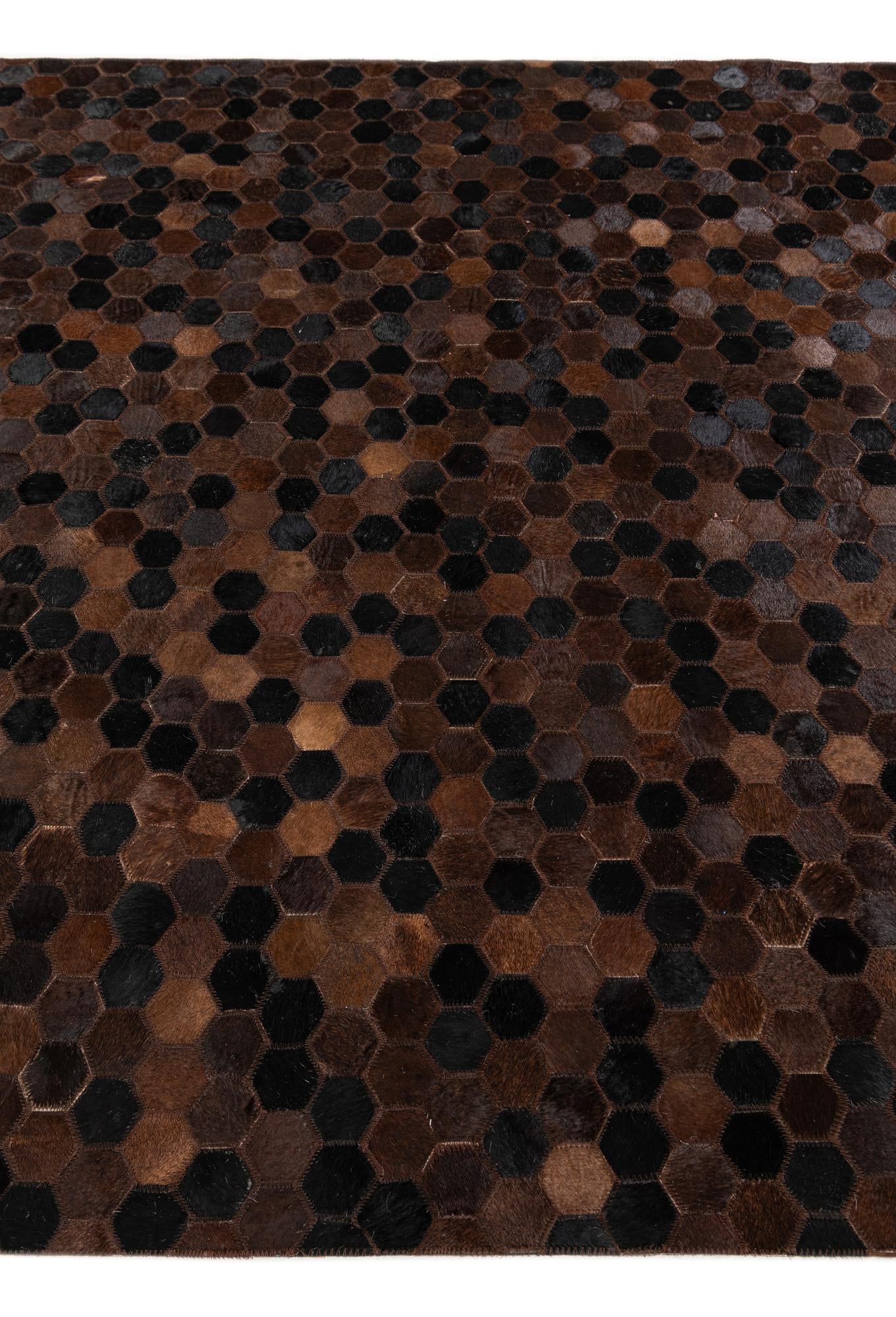 5' x 7' 11 Cowhide Stocks Rug