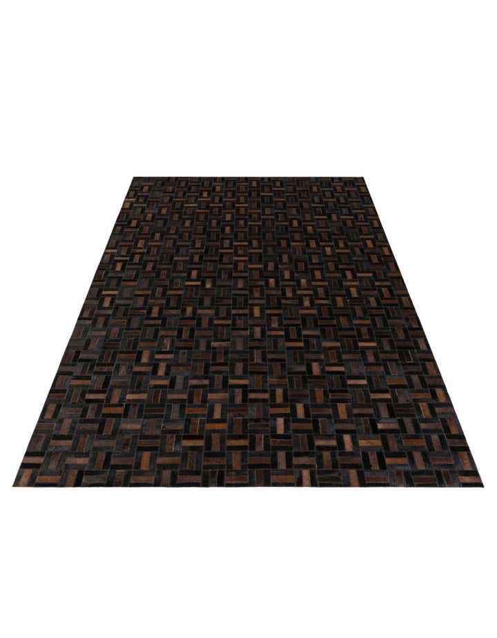 4' 11 x 7' 11 Cowhide Stocks Rug