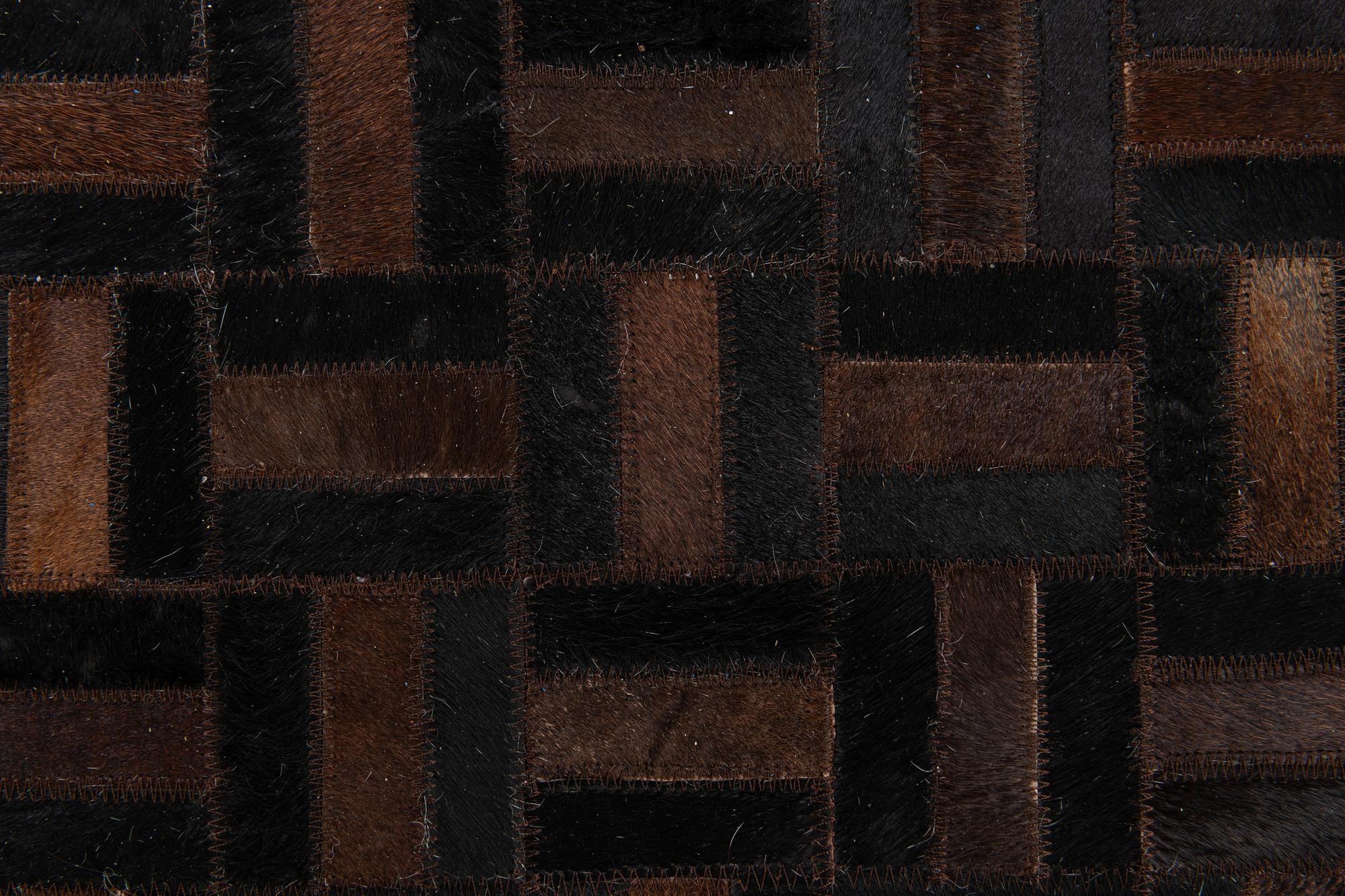 4' 11 x 7' 11 Cowhide Stocks Rug