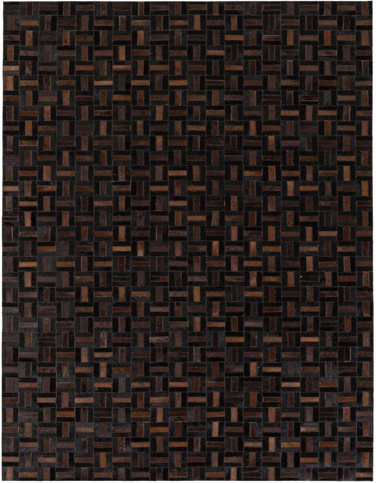Detail image of 4' 11 x 7' 11 Cowhide Stocks Rug