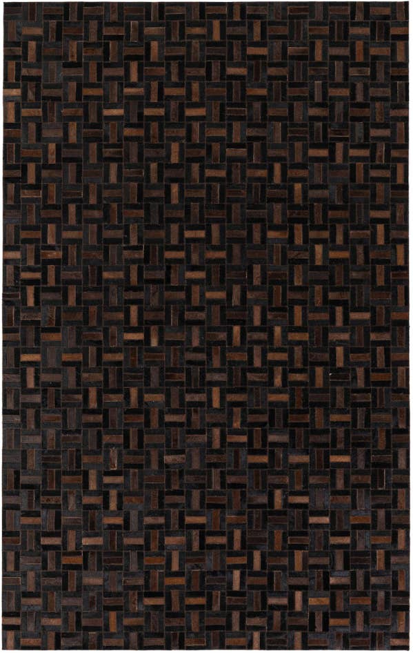 Detail image of 4' 11 x 7' 11 Cowhide Stocks Rug