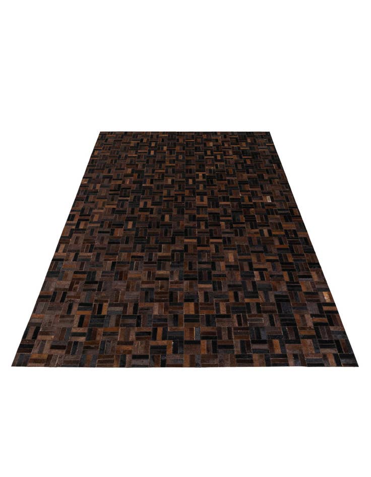 Detail image of 5' x 7' 11 Cowhide Stocks Rug