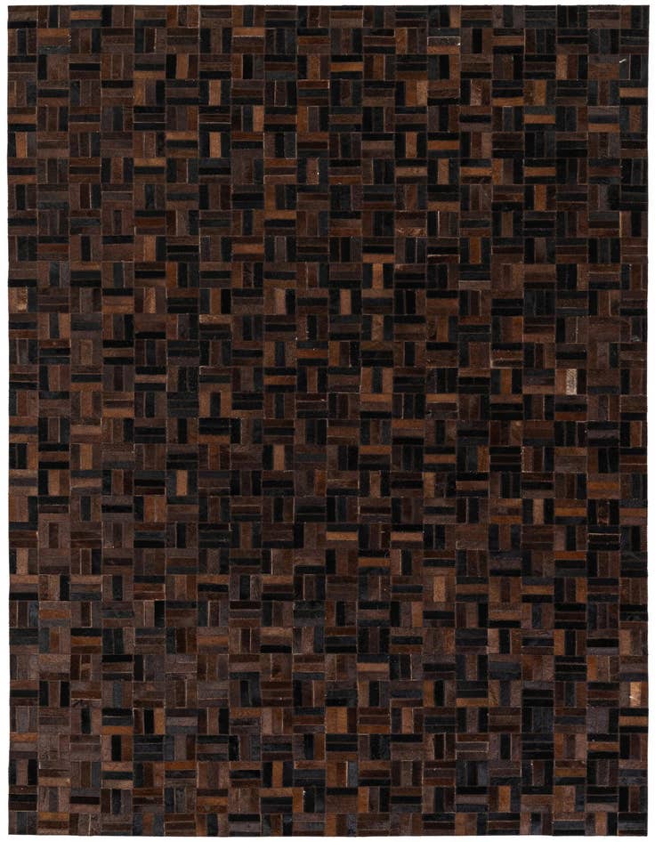 Detail image of 5' x 7' 11 Cowhide Stocks Rug