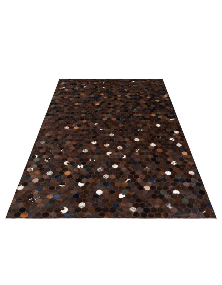 Detail image of 5' x 8' Cowhide Stocks Rug
