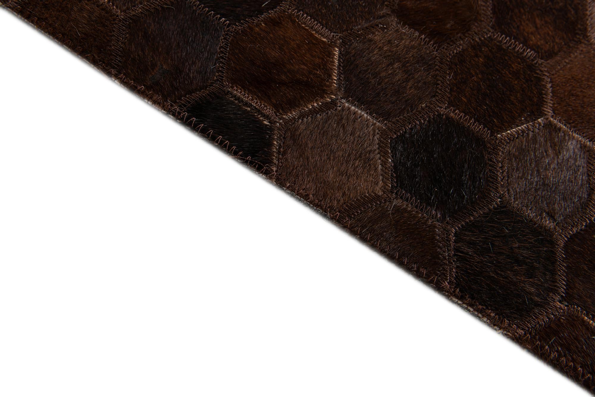 5' x 8' Cowhide Stocks Rug