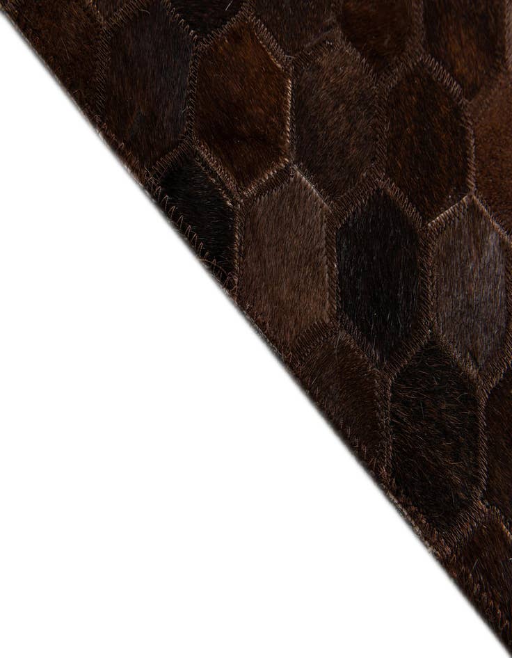 Detail image of 5' x 8' Cowhide Stocks Rug