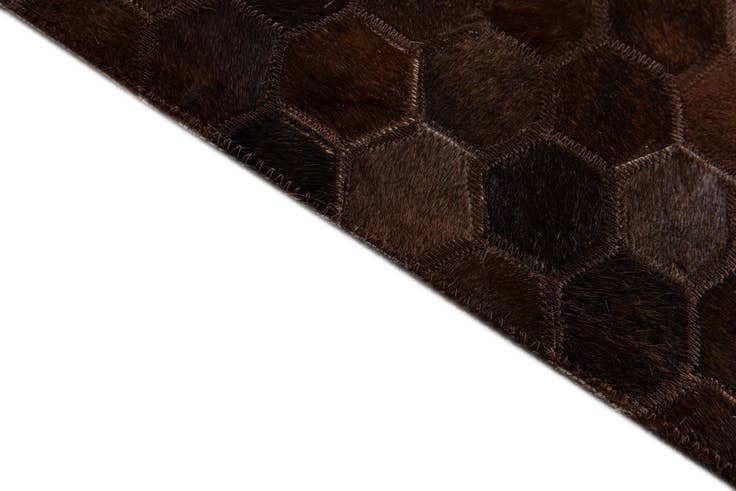 Detail image of 5' x 8' Cowhide Stocks Rug
