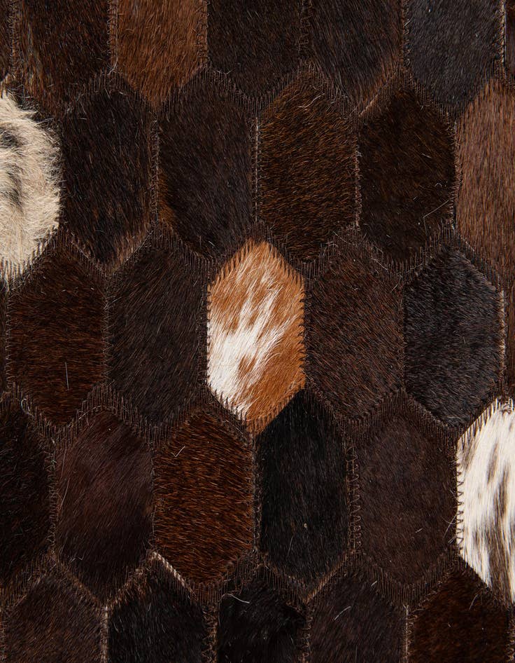 Detail image of 5' x 8' Cowhide Stocks Rug