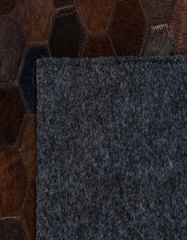 Detail image of 5' x 8' Cowhide Stocks Rug