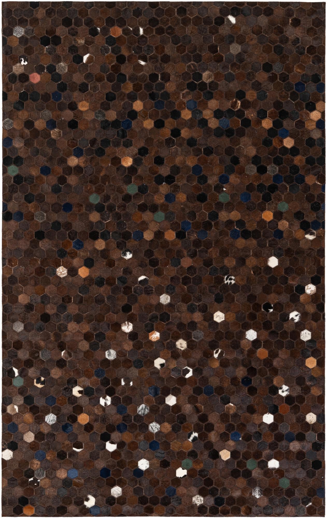 5' x 8' Cowhide Stocks Rug