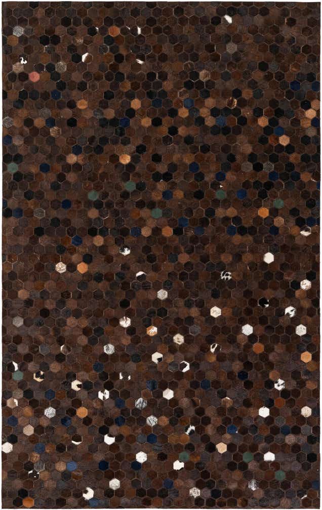 5' x 8' Cowhide Stocks Rug