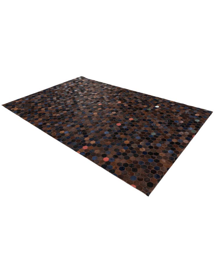 Detail image of 5' 1 x 7' 11 Cowhide Stocks Rug