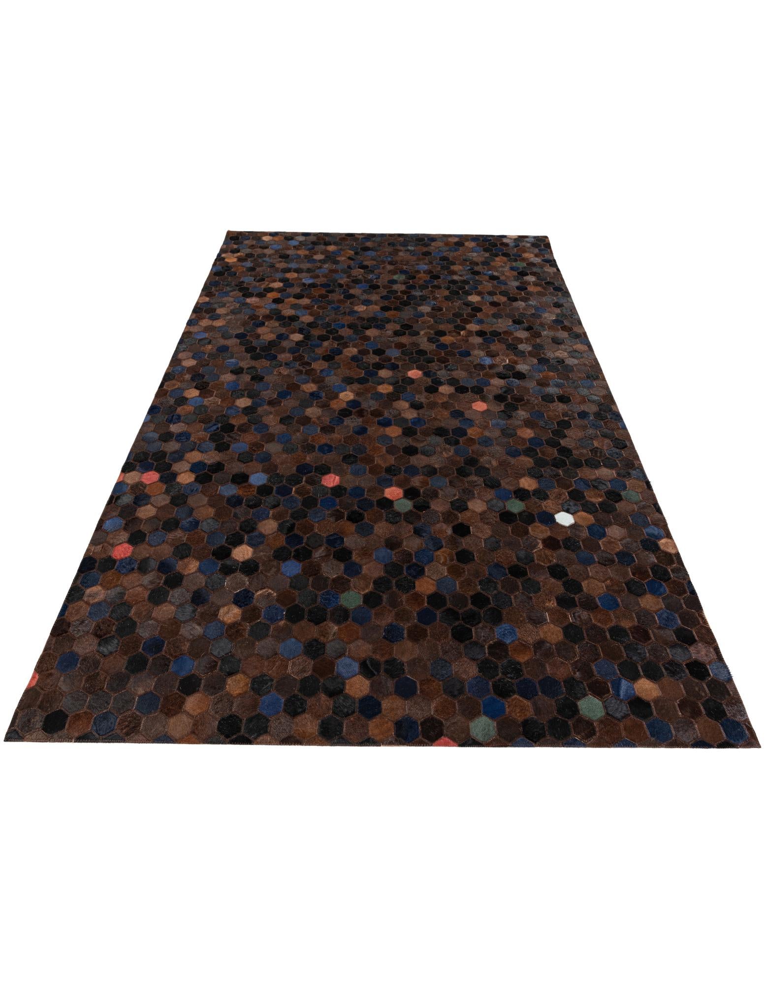 5' 1 x 7' 11 Cowhide Stocks Rug