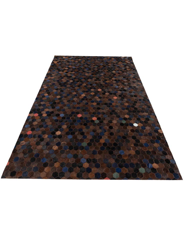 Detail image of 5' 1 x 7' 11 Cowhide Stocks Rug
