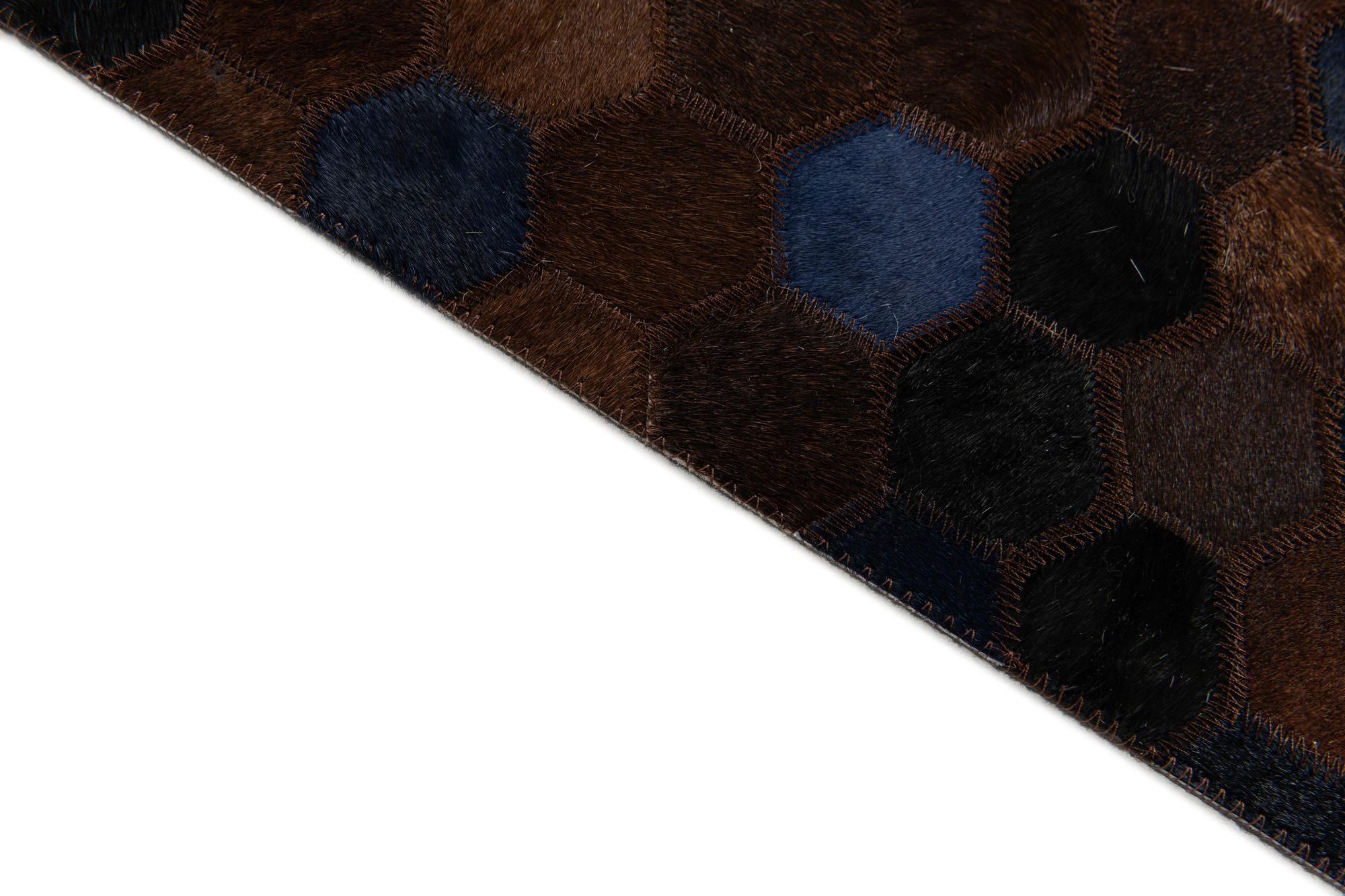 5' 1 x 7' 11 Cowhide Stocks Rug