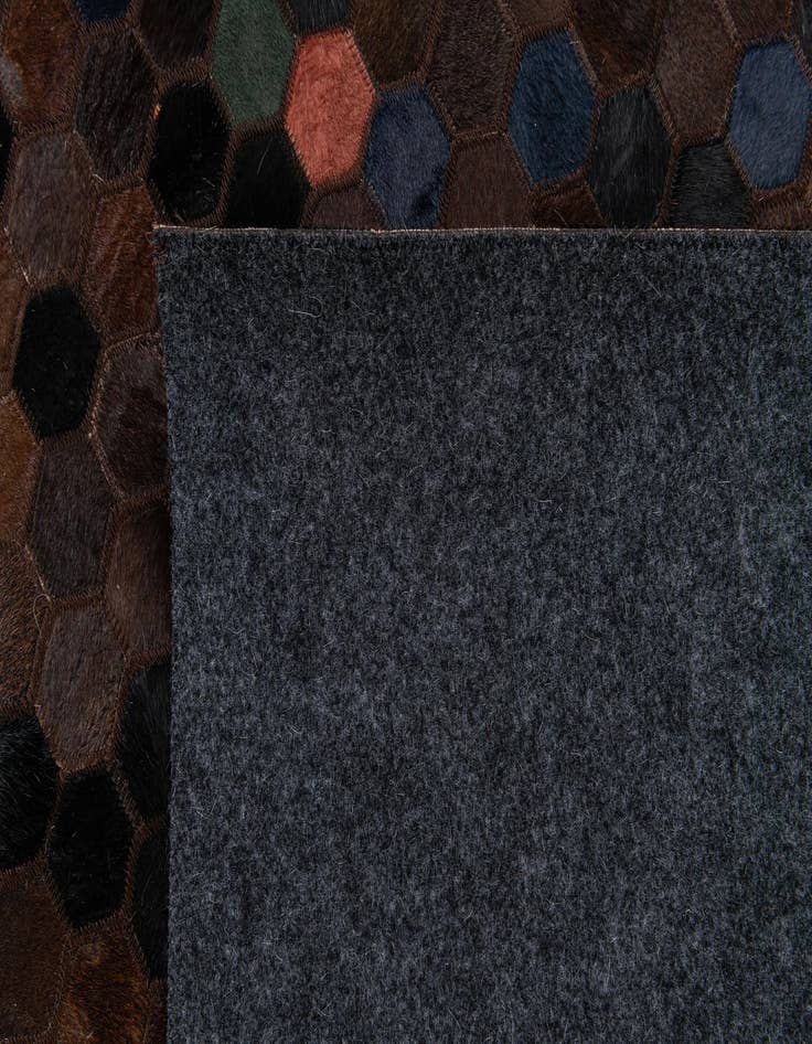 Detail image of 5' 1 x 7' 11 Cowhide Stocks Rug