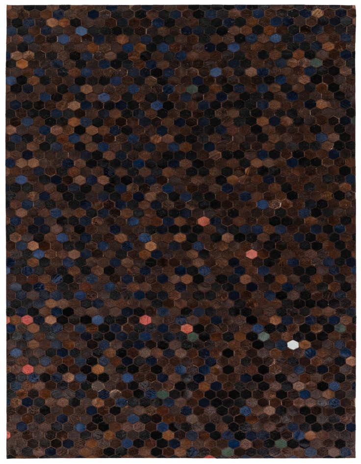 Detail image of 5' 1 x 7' 11 Cowhide Stocks Rug