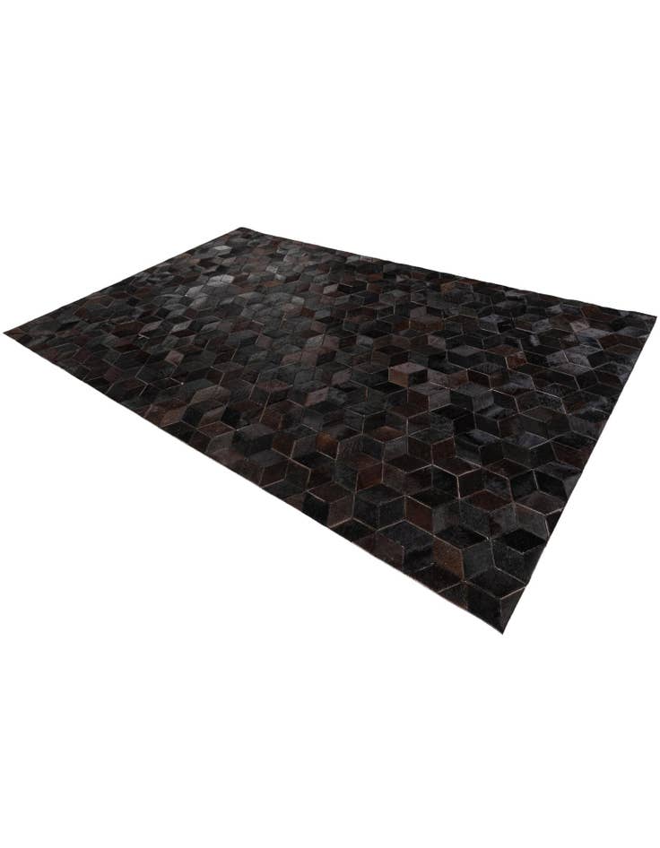 Detail image of 5' 2 x 8' Cowhide Stocks Rug