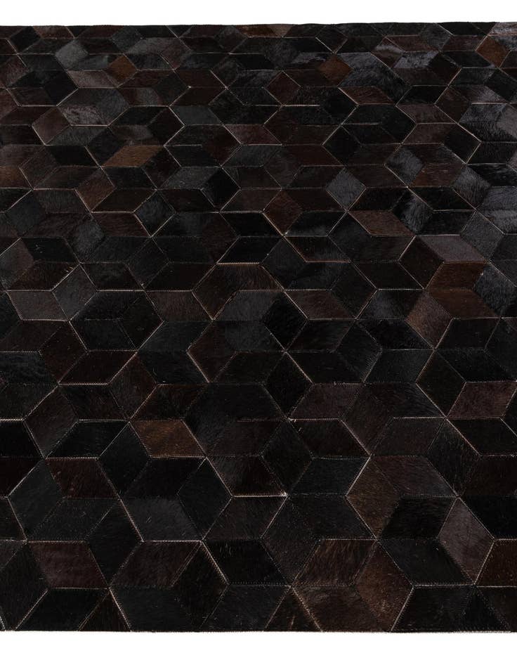 Detail image of 5' 2 x 8' Cowhide Stocks Rug