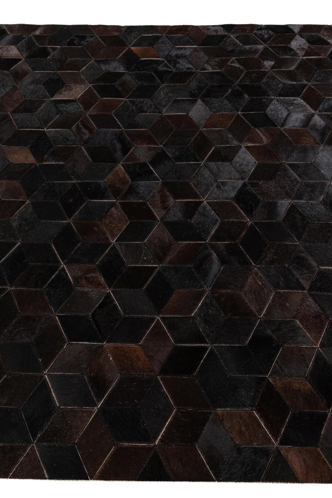 5' 2 x 8' Cowhide Stocks Rug