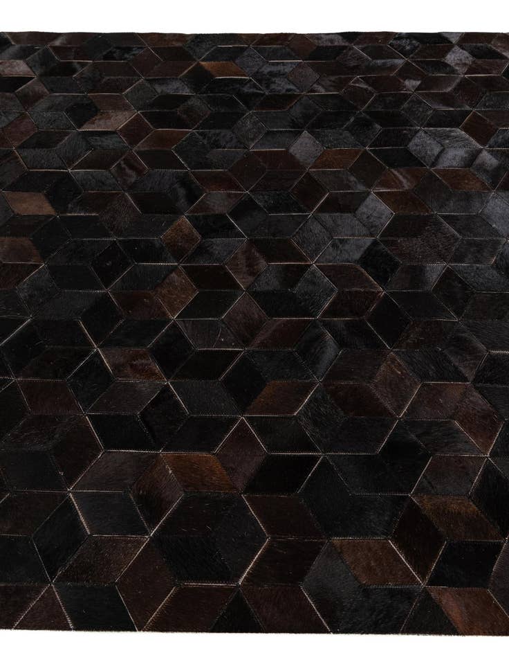 Detail image of 5' 2 x 8' Cowhide Stocks Rug