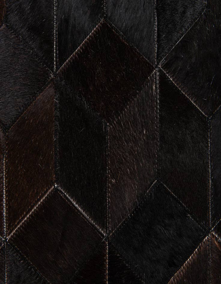 Detail image of 5' 2 x 8' Cowhide Stocks Rug