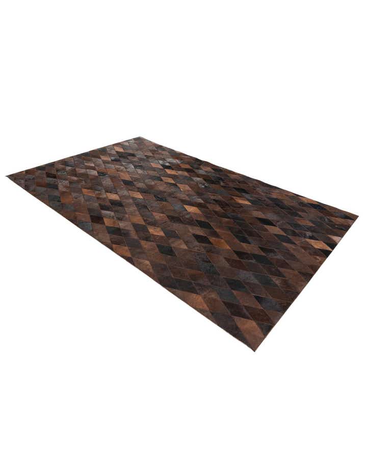4' 11 x 7' 11 Cowhide Stocks Rug