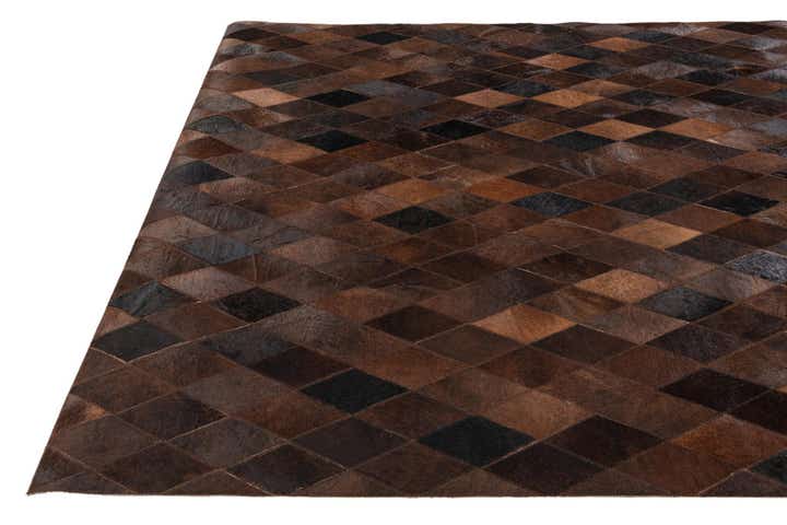 4' 11 x 7' 11 Cowhide Stocks Rug