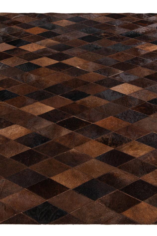 Detail image of 4' 11 x 7' 11 Cowhide Stocks Rug