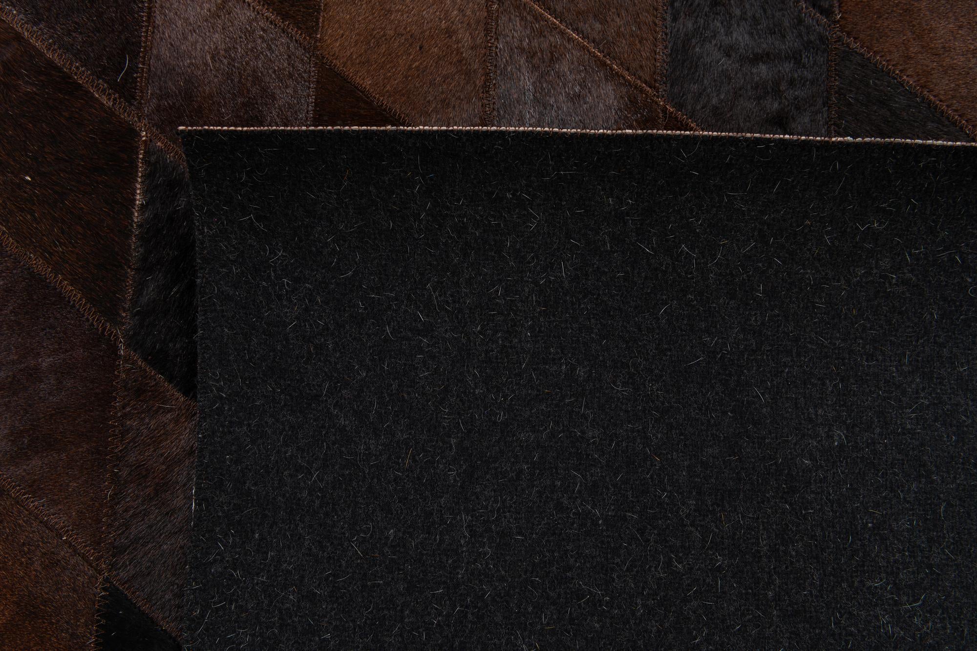 4' 11 x 7' 11 Cowhide Stocks Rug