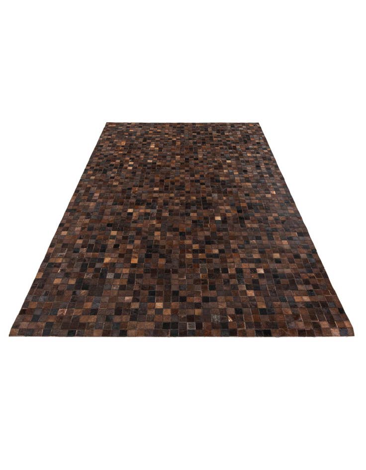 Detail image of 5' 2 x 7' 10 Cowhide Stocks Rug